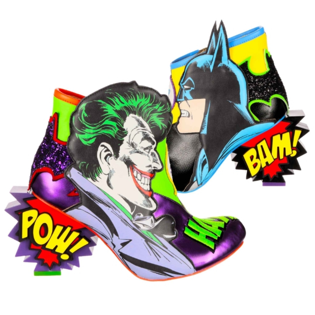 New Batman & Joker Deadly Duo Ankle Boots, Size 42, Size 11ish Irregular Choice